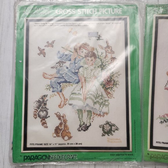 Paragon Needlecraft Norman Rockwell  Cross Stitch Kits Sweet Song So Young 2511 - Picture 2 of 7